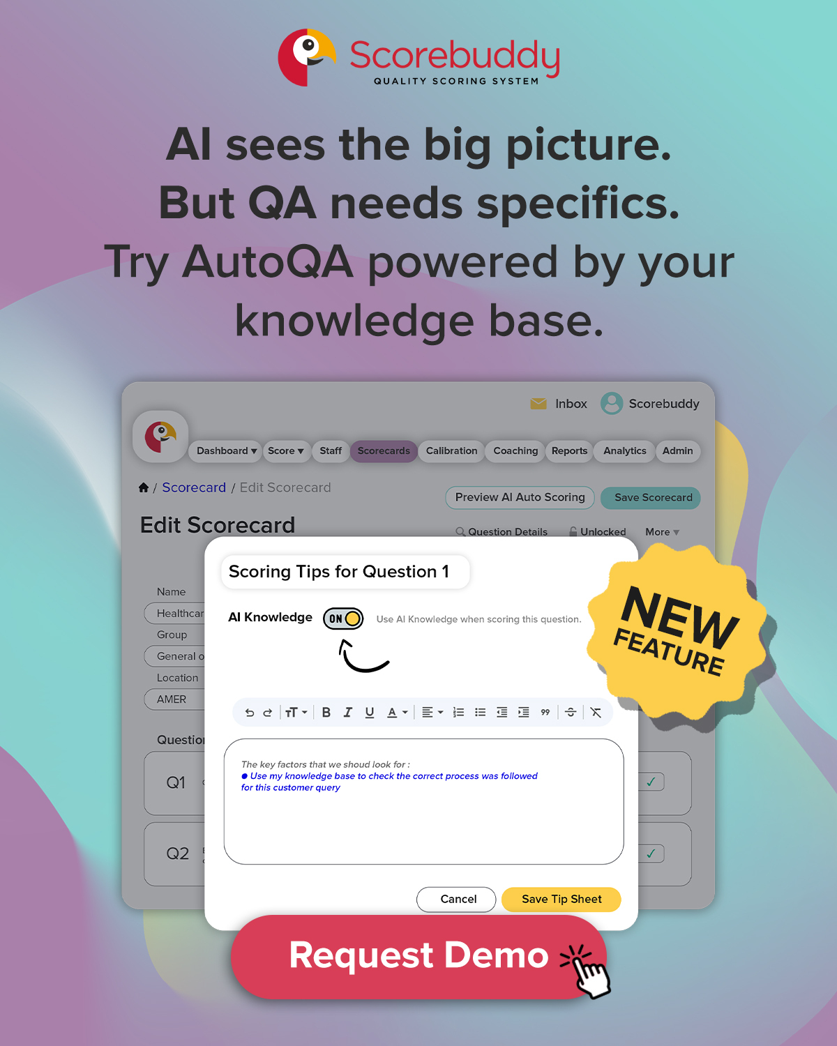  AI Knowledge available now: Power AI evaluations using your knowledge base for safe, accurate QA at scale.